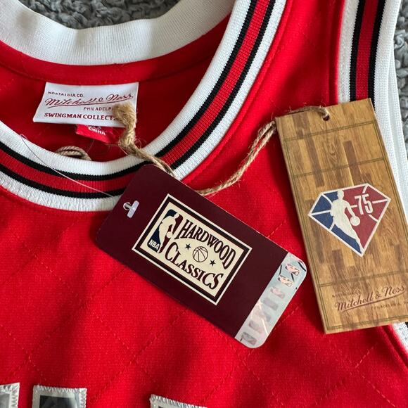 Mitchell & Ness Scottie Pippen NBA Chicago Bulls 75th HWC Swingman Jersey Sz M - Picture 7 of 11